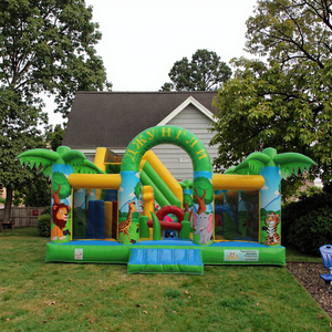 Pvc trẻ em trong nhà ngoài trời thiết bị chơi bơm hơi nhảy lâu đài <span class=keywords><strong>bouncy</strong></span> công viên Trampoline Nhà Giải trí với Slide - Product Image 2