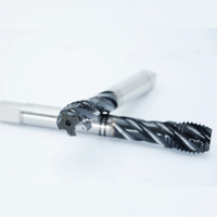 Set Tap Ulir Spiral HSS OEM M3-M12, Tap Metrik untuk Pemotongan Ulir Aluminium, Peralatan Mesin Industri