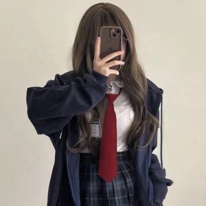 <span class=keywords><strong>Camisa</strong></span> Estilo Universitario Color Vino Tinto para Mujer, Accesorios para Graduación, <span class=keywords><strong>Traje</strong></span> de Licenciatura, Polo, <span class=keywords><strong>Corbata</strong></span> de Moño - Product Image 4