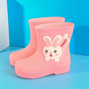 BAEWOON CRB07 Chaussures <span class=keywords><strong>de</strong></span> <span class=keywords><strong>pluie</strong></span> pour enfants, <span class=keywords><strong>bottes</strong></span> <span class=keywords><strong>de</strong></span> <span class=keywords><strong>pluie</strong></span> antidérapantes pour femmes, chaussures d'eau légères mi-hautes pour filles, chaussures d'eau pour bébés garçons d'âge préscolaire - Product Image 2
