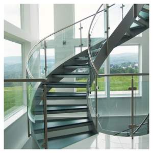 <span class=keywords><strong>Escalier</strong></span> incurvé Prima balayant courbé avec des marches en bois et des mains courantes <span class=keywords><strong>Escalier</strong></span> - Product Image 2