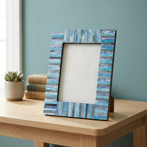 Cadre photo de table rustique pliable en bois naturel, best-seller d'Amazon - I H C - Product Image 3