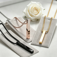 Collier carré créatif en alliage, best-seller, collier en métal personnalisé, collier pendentif, collier décoratif personnalisé pour couple