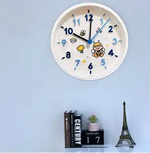 Decorazioni per la casa orologi da parete in carta stampata in polpa di Design rotondo semplice orologi fai da te