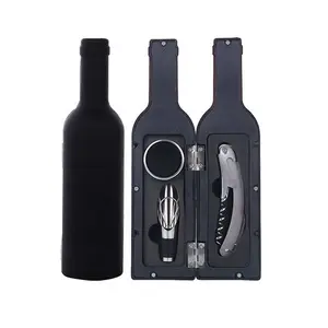 New Arrival xách tay chai hình 3 trong 1 rượu vang đỏ Opener corkscrews phụ kiện rượu vang Bộ quà tặng