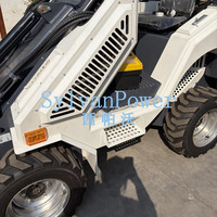 SylvanPower Mini Skid Steering Loader Mesin Pemindah Tanah Alat Pengangkut Pembersih Salju Diesel Skid Steer Loader Dijual