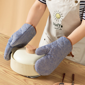 HUGS N RUGS Guantes de Cocina 100% Algodón Ecológicos con Diseño de Rayas, Aptos para Lavavajillas, Resistentes al Calor, 18x26cm, para Uso Multiusos - Product Image 4