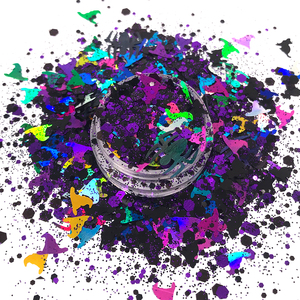Toksik olmayan toptan festivali Polyester pırıltılar yeni cadılar bayramı sanat zanaat tıknaz Glitter mix - Product Image 2
