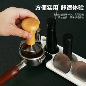 Support de rangement en acrylique pour équipement à café avec tamper, filtre et distributeur de poudre pour outils de préparation d'espresso - Product Image 3