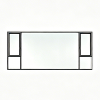 Ventanas Abatibles Modernas de Aluminio con Triple Doble Acristalamiento Low-E para Proyectos Residenciales y Comerciales