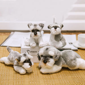 Adorable Peluche de Perro <span class=keywords><strong>Schnauzer</strong></span>, Juguete Sensorial con Peso, Animal de Peluche Súper Suave, Mascota con Logotipo Personalizado, Lindo Peluche de <span class=keywords><strong>Cachorro</strong></span>, Regalo - Product Image 5