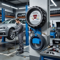 Machine de gonflage automatique des pneus numérique murale 220V avec filtre régulateur pour atelier de pneus et garage