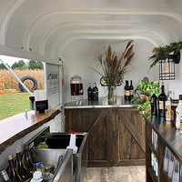 Entièrement équipé pour Airstreamtype Food Truck Bbq en fibre de verre et aluminium Hot Dog Fast Food Ice Cream Chips Snack Food Trailer