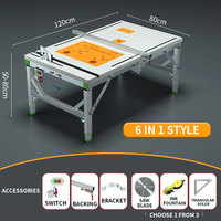 Banc de travail multifonctionnel pour le travail du bois, table de scie portative pliable et réglable en hauteur, table de scie pour la décoration, banc de travail pliable pour le bricolage