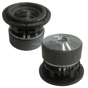 Huiyin 875-019e Mạnh Mẽ 8 Inch Âm Thanh Xe Hơi Ba Ferrite Âm Bass Sâu Mạnh Mẽ Điện Rms 1000W Kép 1 2 4 Ohm Âm Thanh Xe Hơi Loa Siêu Trầm