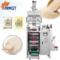 Machine d'emballage automatique de sachets de levure sèche en poudre 10g sucre, sel, épices, granulat, sésame scellage 4 côtés