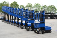 Chariot élévateur mobile électrique autopropulsé 4M 5M pour picking de commandes, 300 kg, plateforme de travail électrique, nacelle élévatrice électrique EXJ0