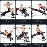 Machine d'exercice AB pliable en gros banc assis réglable multifonctionnel pour la musculation à domicile