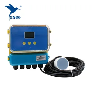 Sensor Level kedalaman tangki air ultrasonik, Sensor pengukur Level kedalaman cair dengan tampilan suhu