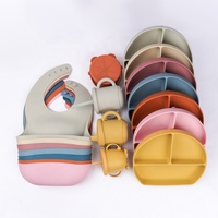 Food Grade Eco Kid Peuter Baby Diner Diervoeders Platen Silicon Zuig Babi Plaat Voor Babi