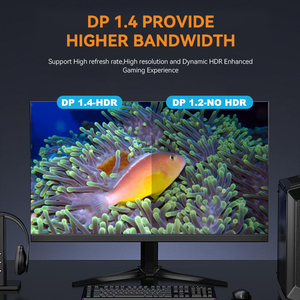 Câble USB-C vers DisplayPort 1.4 haute vitesse 8K HD, vente en gros d'usine - Product Image 4