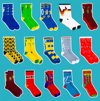 Chaussettes Amusantes Personnalisées, Support Conception Gratuite, Chaussettes Nouveauté, Logo Motif Personnalisé, Chaussettes Drôles en Coton Tricoté Jacquard