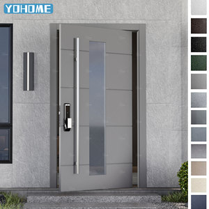 Regno Unito <span class=keywords><strong>Porta</strong></span> d'Ingresso Esterna <span class=keywords><strong>in</strong></span> Alluminio Pressofuso per Villa Residenziale, <span class=keywords><strong>Porta</strong></span> Esterna Moderna con Pannello <span class=keywords><strong>in</strong></span> <span class=keywords><strong>Vetro</strong></span> e Apertura a Bilico - Product Image 3