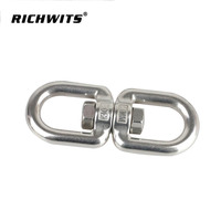 Anneaux pivotants durables en acier inoxydable 304/316 pour applications de chaîne pour animaux de compagnie, de gréement et de marinerie, 6 mm et 8 mm, vente en gros