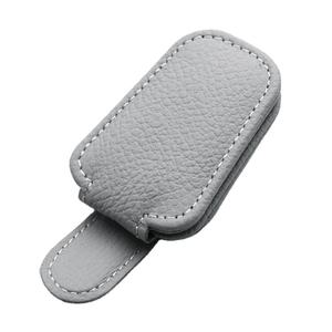 Support universel pour lunettes de soleil de voiture, clip magnétique en cuir pour voiture, porte-cartes, porte-billets, boîte à lunettes pour pare-soleil de voiture, accessoires de décoration - Product Image 1