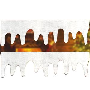 Gran oferta, 150x40 CM, carámbano, flecos de nieve, pueblo de Navidad, decoraciones de nieve falsas, <span class=keywords><strong>chimenea</strong></span>, cubierta de nieve, manta, flecos de carámbano - Product Image 3