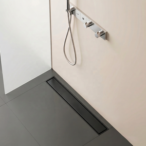 Desagüe <span class=keywords><strong>de</strong></span> <span class=keywords><strong>Ducha</strong></span> Lineal 2 en 1 <span class=keywords><strong>de</strong></span> Acero Inoxidable Moderno con Inserto para Azulejos, Filtro Antiolor Invisible para Cocina, Hotel y Baño - Product Image 4