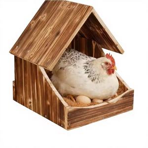Nichoirs en bois pour poulailler, en bois massif, écologiques, habitat pour volailles avec isolation naturelle et fabrication soignée - Product Image 4