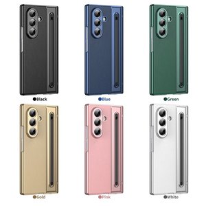Étui en cuir avec charnière pour <span class=keywords><strong>Samsung</strong></span> <span class=keywords><strong>Galaxy</strong></span> <span class=keywords><strong>Z</strong></span> <span class=keywords><strong>Fold</strong></span> 7 6 5 4 <span class=keywords><strong>3</strong></span>, protection d'écran externe en verre et emplacement <span class=keywords><strong>S</strong></span> <span class=keywords><strong>Pen</strong></span> pour <span class=keywords><strong>Galaxy</strong></span> <span class=keywords><strong>Z</strong></span> <span class=keywords><strong>Fold</strong></span> 7 - Product Image 6