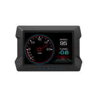 P22 Neuester digitaler Kilometer zähler Sicherheits alarm Wasser-und Öl temperatur U/min OBD2 GPS-Neigung anzeige anzeige Auto HUD Smart Gauge