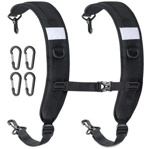 Correas para Mochila, Correa de Hombro para Mochila, Correa de Repuesto Acolchada Ajustable con Clips de Metal/Plástico - Product Image 1