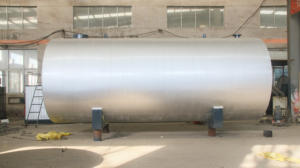 Réservoir de <span class=keywords><strong>chauffage</strong></span> horizontal en acier inoxydable à haute efficacité avec brûleur et pompe, capacité de 20 à 50 m3, isolation en laine de roche - Product Image 2