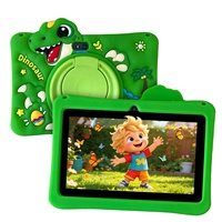YPORANGE Tablet Anak Dinosaurus Baru 7-Inci IPS 1024*600 Quad Core MTK6737 3G+32GB Penyimpanan Android 14 Wi-Fi 2MP+2MP
