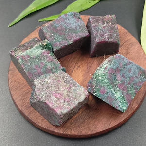 Piedras Naturales de Zoisita Rubí al por Mayor, Cristales Crudos de Anyolita para Decoración del Hogar y Fabricación de Joyas, Sanación y Manualidades - Product Image 5