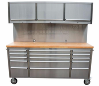 Armoire à outils de haute qualité pour atelier, 72 pouces, robuste, en acier inoxydable 430, 5 tiroirs, réglable, moderne, OEM, réparation informatique