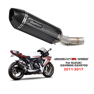 Escape para Motocicleta Accesorios Sistema Completo Tubo para SUZUKI <span class=keywords><strong>GSX</strong></span> R700 R750 <span class=keywords><strong>R600</strong></span> GSXR700 <span class=keywords><strong>K8</strong></span> 2011-2017 Silenciador de Escape para Motocicleta - Product Image 1
