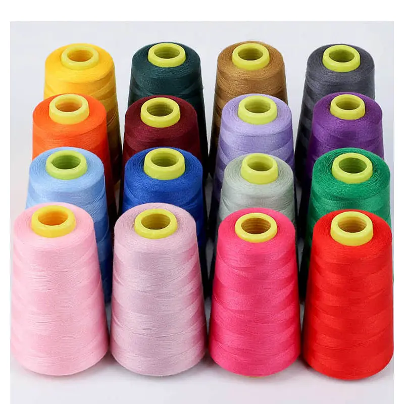 Wholesale Multi Color High Strength 100 Polyester Spun 402 Hilo De Coser Sewing Machine Thread For Sewing