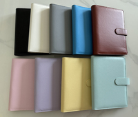 Vente chaude A5 A6 Spirale Planificateur Classeur Carnet Personnalisé En Gros Budget PU Cuir Classeur Clip Organisateur Reliure À Feuilles Mobiles