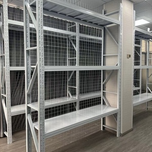 Industrial 4 Layer Steel Warehouse Rack Blue Powder Coated Adjustable Shelving Main Frame Structure - Product Image 6