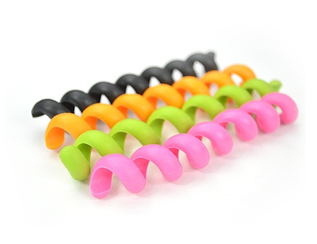 Factory Wholesale Silicone Protectores De Cable Spiral Cable Protector for Iphone Charging Cable Cord