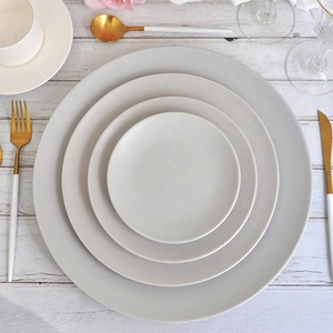 Impreso personalizado mano bien comedor <span class=keywords><strong>de</strong></span> cristal grueso <span class=keywords><strong>gres</strong></span> <span class=keywords><strong>platos</strong></span> <span class=keywords><strong>de</strong></span> cena <span class=keywords><strong>de</strong></span> boda decorativa - Product Image 4