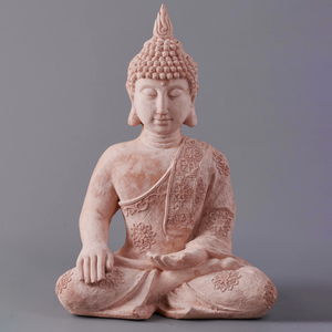 Statue de bouddha assis intérieur extérieur décor jardin Patio ornement fabriqué à la main magnésie-méditation bouddha oxyde de magnésium <span class=keywords><strong>Statuette</strong></span> - Product Image 4