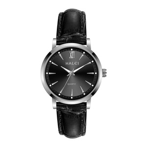 Montre pour femme HALEI neuve, originale, à quartz, bracelet en cuir, étanche 3 ATM, chiffres romains, mouvement japonais, vente en gros. - Product Image 2