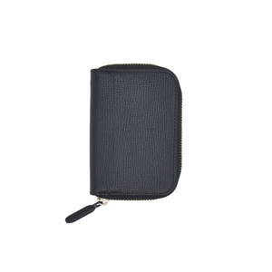Portefeuille porte-cartes en cuir avec blocage RFID, fermeture éclair, petit format, pour femmes et hommes, usage quotidien - Product Image 2