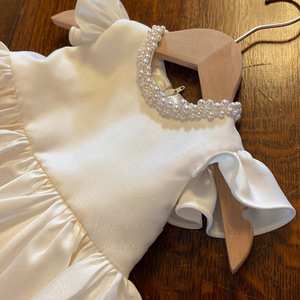 Abito da Principessa in Raso <span class=keywords><strong>Elegante</strong></span> per Bambina, Vestito per Primo Compleanno, Outfit Floreale in Stile Coreano per Bambine - Product Image 3