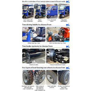 Tricycle Benne de Fabrication Chinoise, <span class=keywords><strong>Moto</strong></span> Cargo 18 22 25 CV, Trike de Fret Agricole à Trois <span class=keywords><strong>Roues</strong></span> Diesel - Product Image 6